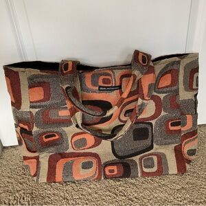 NWOT Handcrafted Tapestry fabric tote bag
